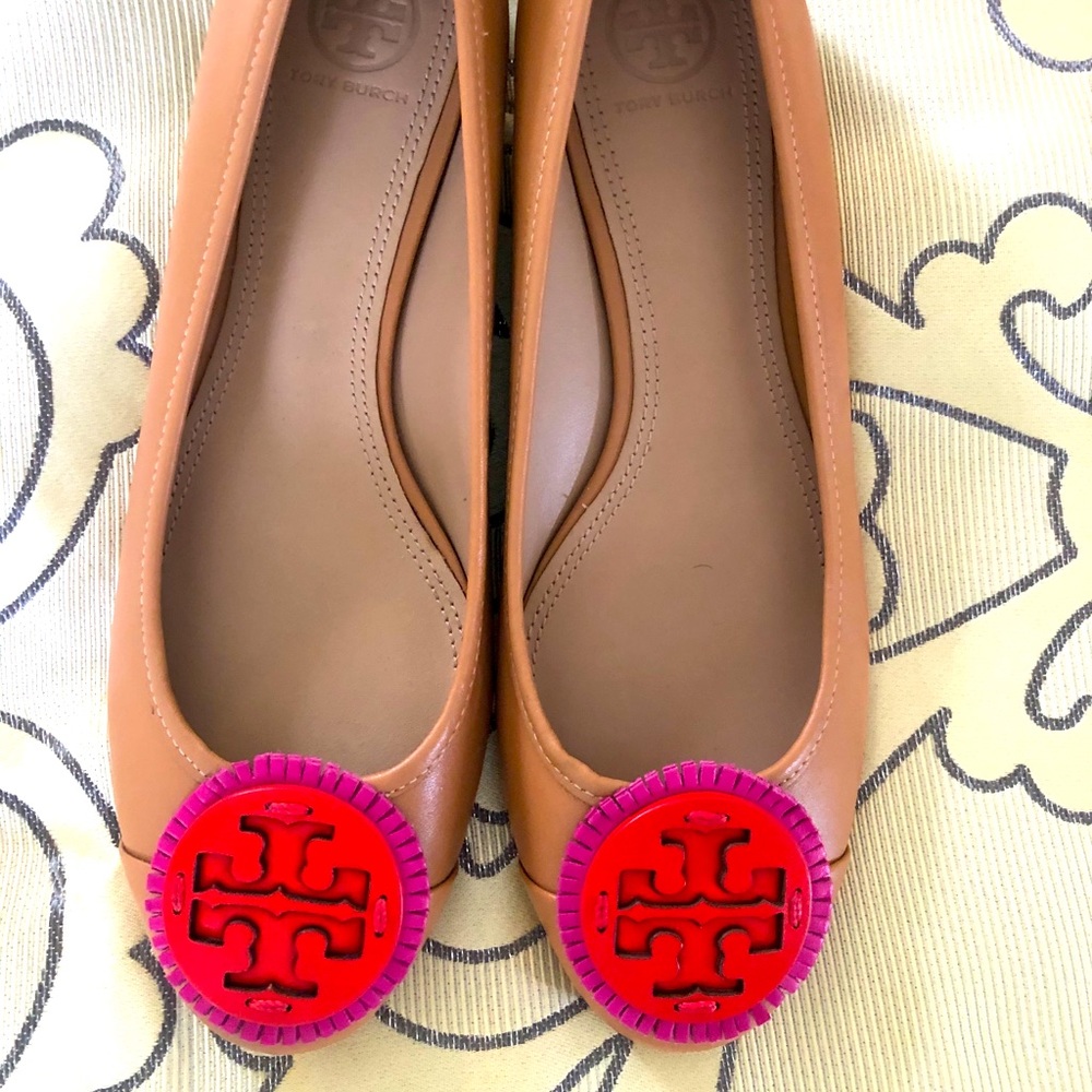 Tory Burch Miller Fringe Leather Flats